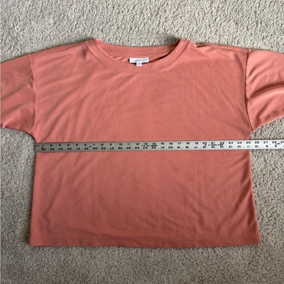 J. Jill Pure Jill Sand Washed Women's Soft Coral Sweatshirt Large - Picture 6 of 7